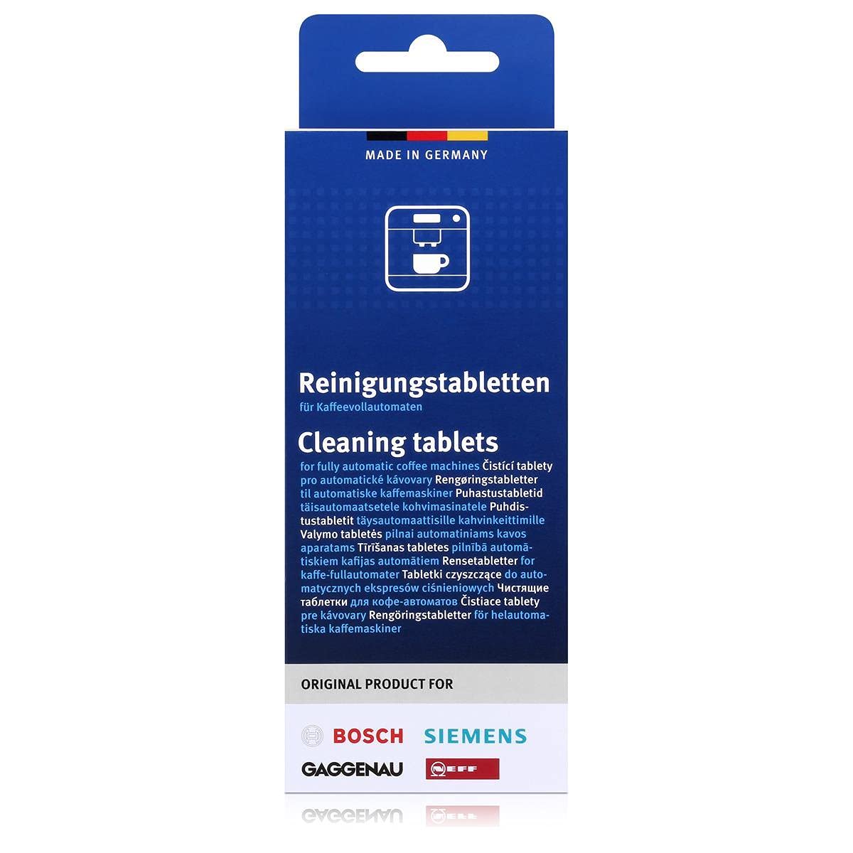 Bosch Cleaning Tablets for Coffee Machines, Pack of 10, White