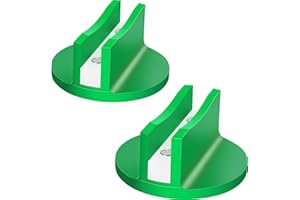 ADTOPI Aluminum Slotted Jack Pad Adapter Magnetic Jacking Puck Pinch Weld Universal Challenger for Floor Jack 2 Ton, Green 2 PCS