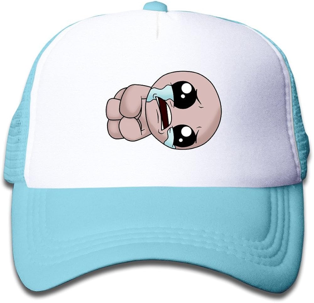 Cool Binding Of Isaac Rebirth Teenager Trucker Cap Hat Boys Girls Adjustable One Size SkyBlue By