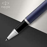 Parker IM Rollerball Pen Matte Blue Fine Point Black Ink Gift Box view 5