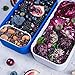monbento - MB Original Porcelaine blue / white bento box - 2 tier leakproof lunch box for work/school lunch packing and meal prep - BPA free - Food grade safe food containers