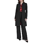 Halston Womens Black Formal Suit Jacket Topper