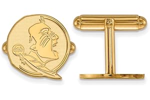 Sterling Silver w/GP LogoArt Florida State University Cuff Link