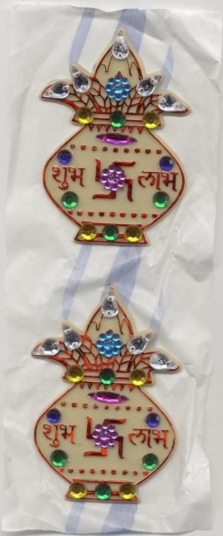 Plastic Adhesive Sticker - Moti Diamond Embossed Embossed Kalsh