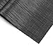U'Artlines Placemats, Heat-Resistant Placemats Stain Resistant Anti-Skid Washable PVC Table Mats Woven Vinyl Placemats, Set of 6 (Black)