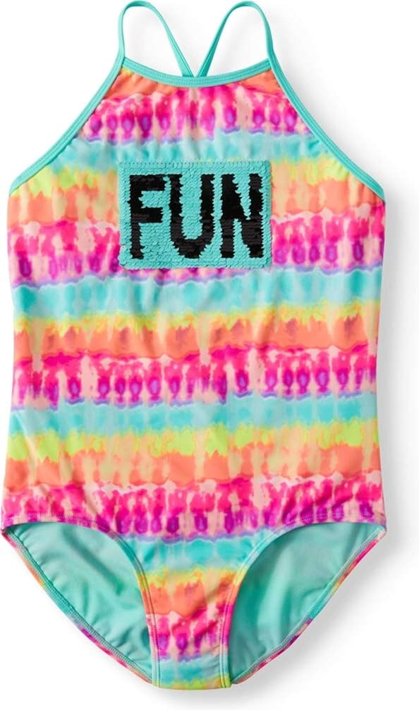 reversible sequin swimsuit