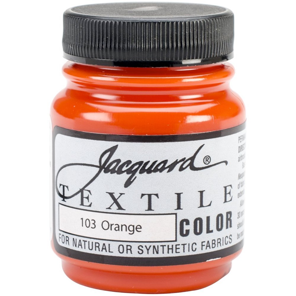 Jacquard Products Orange-Textile Color Paint, Acrylic, Multicolour, 66.5 ml (Pack of 1)