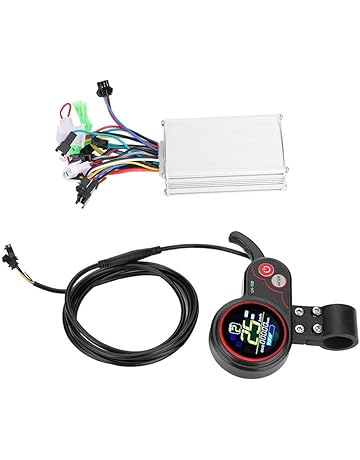 Alomejor Controlador de Pantalla LCD 24 V / 36 V / 48 V / 60 V 250 W / 350 W Controlador de Velocidad con Panel de Pantalla LCD Impermeable para Bicicleta eléctrica Scooter