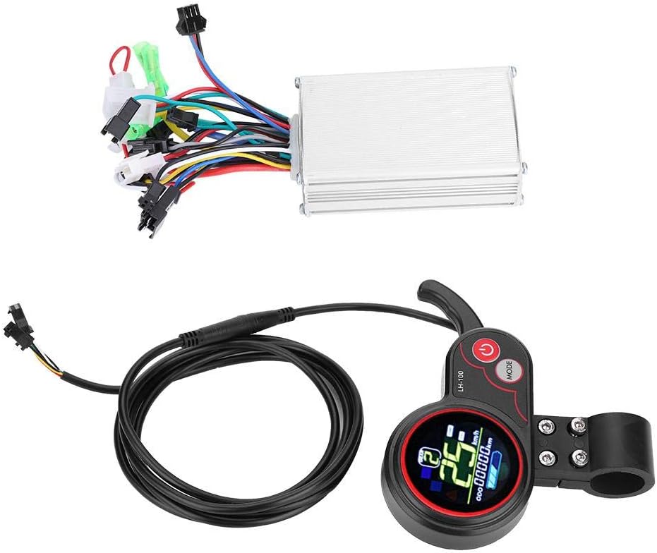 VGEBY1 E-Bike Controller, Electric Scooter Controller with LCD Display Control Panel and Shift Switch Accessory for Electric Bike Scooter