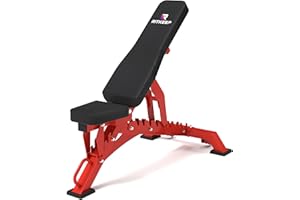 RITKEEP FITNESS Adjustable Weight Bench 1300LB Capacity with 10 Backrest & 4 Seat Angles, Multi-Position Incline Decline Workout Bench for Bench Press, Sit-Ups & Full Body Training, RitKeep RAB-3000