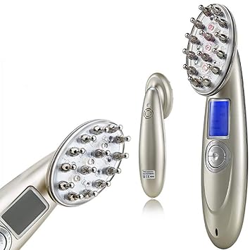 Haarpflege-Instrument, Phototherapie Kopf Massagekamm Mit Basis Drahtlose Kopfhaut Laserkamm, Anti-Haarausfall In Rohen Pinse
