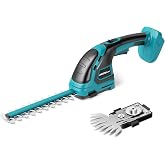 HEINPRO Cordless Hedge Trimmer Compatible with Makita 18V Battery | 2-in-1 Hedge &amp; Grass Trimmer, 8.7 &amp; 4.7-in Blades, Lightweight (Battery &amp; Charger Not Included), for Yard, Garden &amp; Lawn