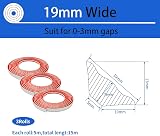 Zayejod 15M PVC Quadrant Trim 3 Rolls 19mm x 10mm Self Adhesive Beading view 2
