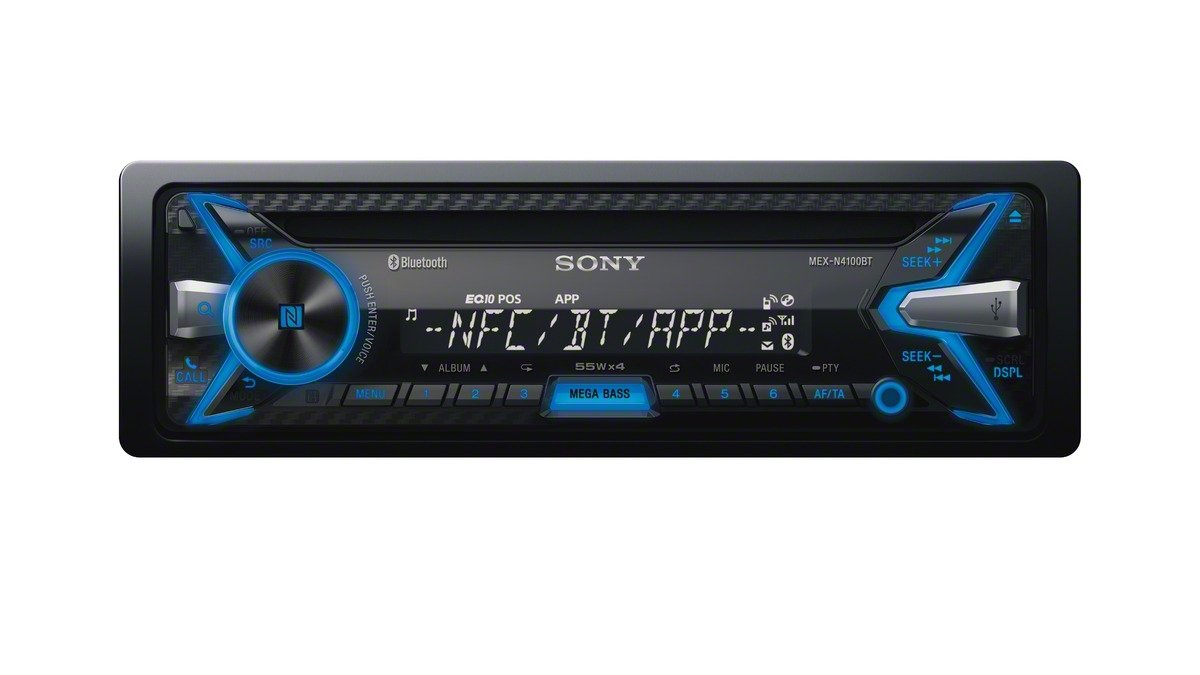 Sony MEX-N4100BT CD/MP3 Car Stereo with Built-in Bluetooth Front USB and  AUX - Black: Amazon.co.uk: Electronics
