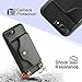 LAMEEKU iPhone 8 Plus Wallet Case, iPhone 7 Plus Case Leather with Credit Card Holder Slot, Protective Cover with Crossbody Chain Strap Wrist Strap for Apple iPhone 7 Plus/8 Plus 5.5