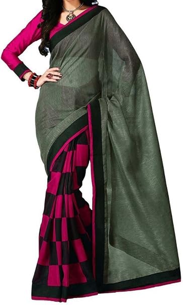 Buy Amazon Great Indian Sale Sarees For Women Party Wear Designer Clothing Low Price Offer Mehendi Color Art Silk Fabric Free Size Sari Unstitched Blouse At Amazon In