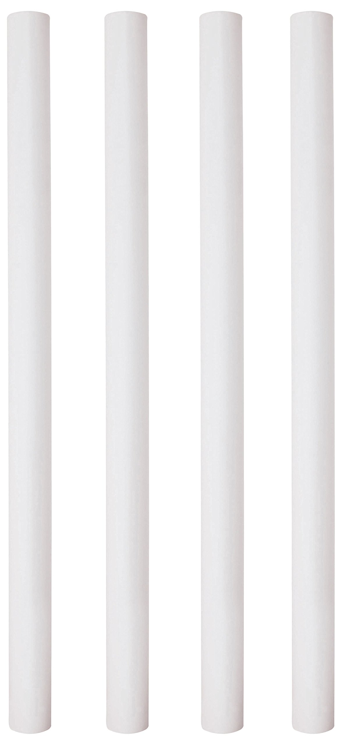 PME 12.5-Inch White Plastic Hollow Pillars, Pack of 4