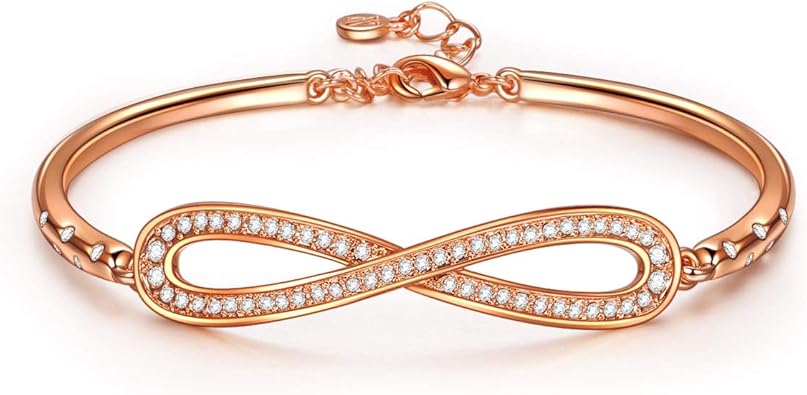 Idee Regalo Mamma Natale.Susan Y Regalo Festa Della Mamma Infinito Braccialetti Donna Regali Natale Originali Idee Regalo Natale Idee Regalo Donna Regali Natale Donna Idee Regalo Ragazza Per Ragazze Regalo Mamma Oro Rosa Amazon It Gioielli