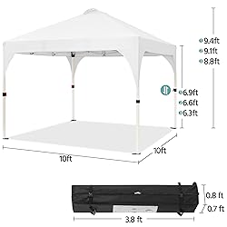 Yaheetech 10x10 Pop Up Canopy Tent with Vent, Easy