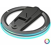 AJKTHGE RGB Vertical Stand for PS5/PS5 Slim/PS5 Pro Console – Compatible with PS5/PS5 Slim/PS5 Pro Disc and Digital Edition, LED RGB Base Stand with 14 Light Modes (Black)