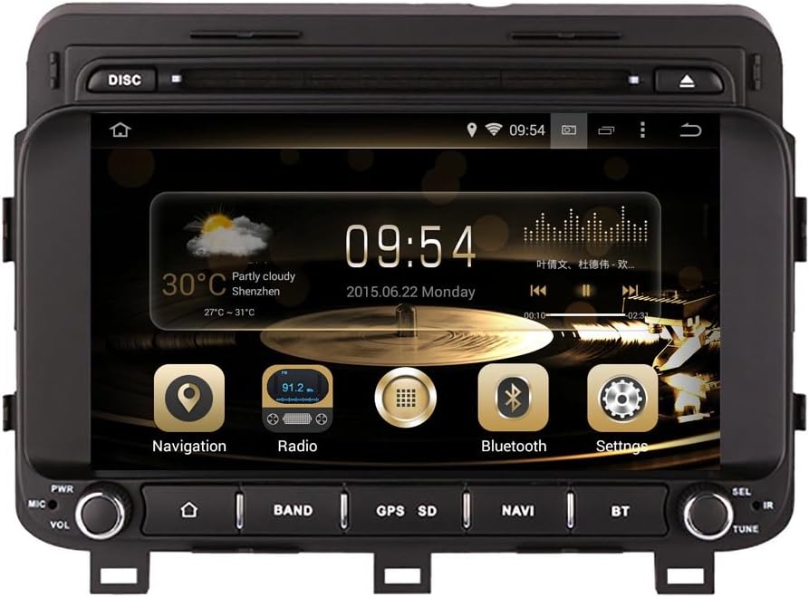 Effor GPS Navigation Android 8.0 Car Stereo CD DVD Player In Dash Radio with 8" LCD Bluetooth Multimedia System for KIA K5/OPTIMA 2014-/Kia Magentis Support Audio&Video Format/Wifi/3G/Rear View Camera