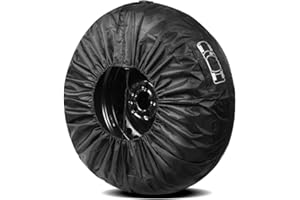 KoiLykke Car Spare for Tire Cover Bag 13-23 Inch Tires, Adjustable Polyester Storage Case with Carry Handle