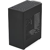 Goodisory A07 Black Aluminium Desktop Mini-ITX Computer Chassis with PCIE 4.0 Raiser