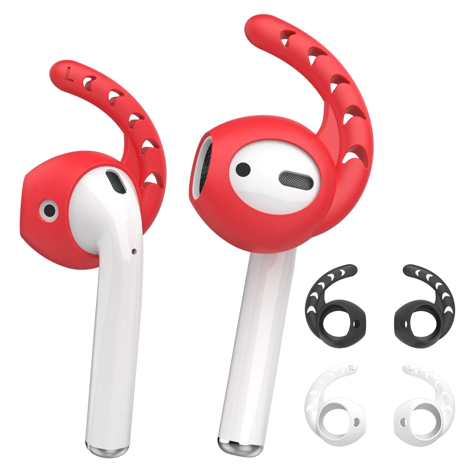 AhaStyle 3 Pairs AirPods Ear Hooks Cover Silicone EarPods Tips Accessories