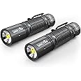 WARSUN Mini Work Light, Small Flashlight Rechargeable, Pocket led Flashlight, Compact Flashlight, 700LM with Type-C Charging, LED Flashlight, for Work, Daily Use, Emergency, Night Walk(2packs)