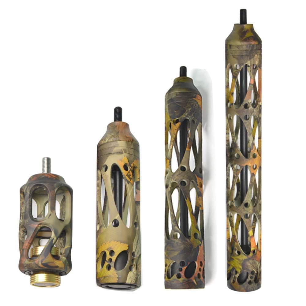 ZSHJG Aluminium Compound Bow Stabiliser, Vibration Absorber, Shock Absorber, Damper for Bow Accessories (Camouflage, 11 Inches)