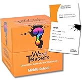 ? WORD TEASERS Middle School - Vocabulary Game for Kids 10-13 - Fun Family Conversation Starters - Reading Games for Middle School - 150 Vocabulary Flash Cards/Conversation Cards