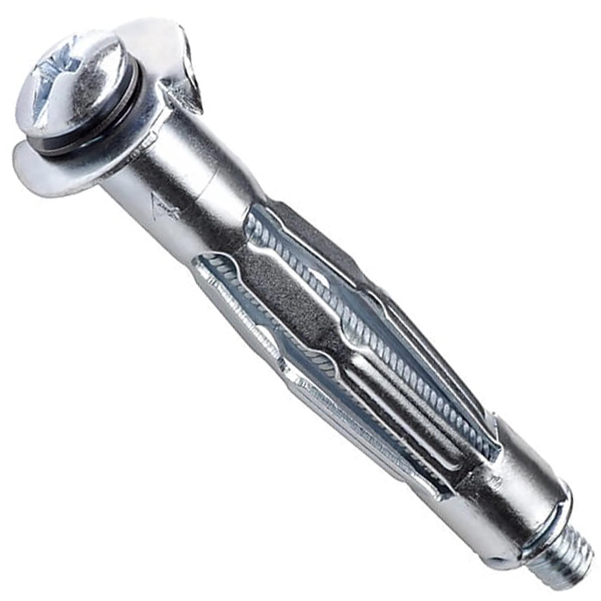 Heavy Duty Wall Plasterboard Fixing Anchor Plugs - Molly Cavity Metal Screw, Superior Hollow Wall Fixings Pack of: 5 M4 x 47mm (4x24)