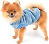 SMALLLEE_LUCKY_STORE Pet Ribbed Fleece Jumpers Pullover Sweatshirt XS S Dogs view 5
