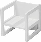 Roba Children's Stool, White Wood, 3 Heights, Max 60kg, 9 Months+ view 1