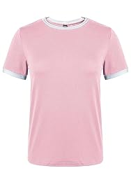 SOFIA'S CHOICE Ringer Tee Women Summer Casual