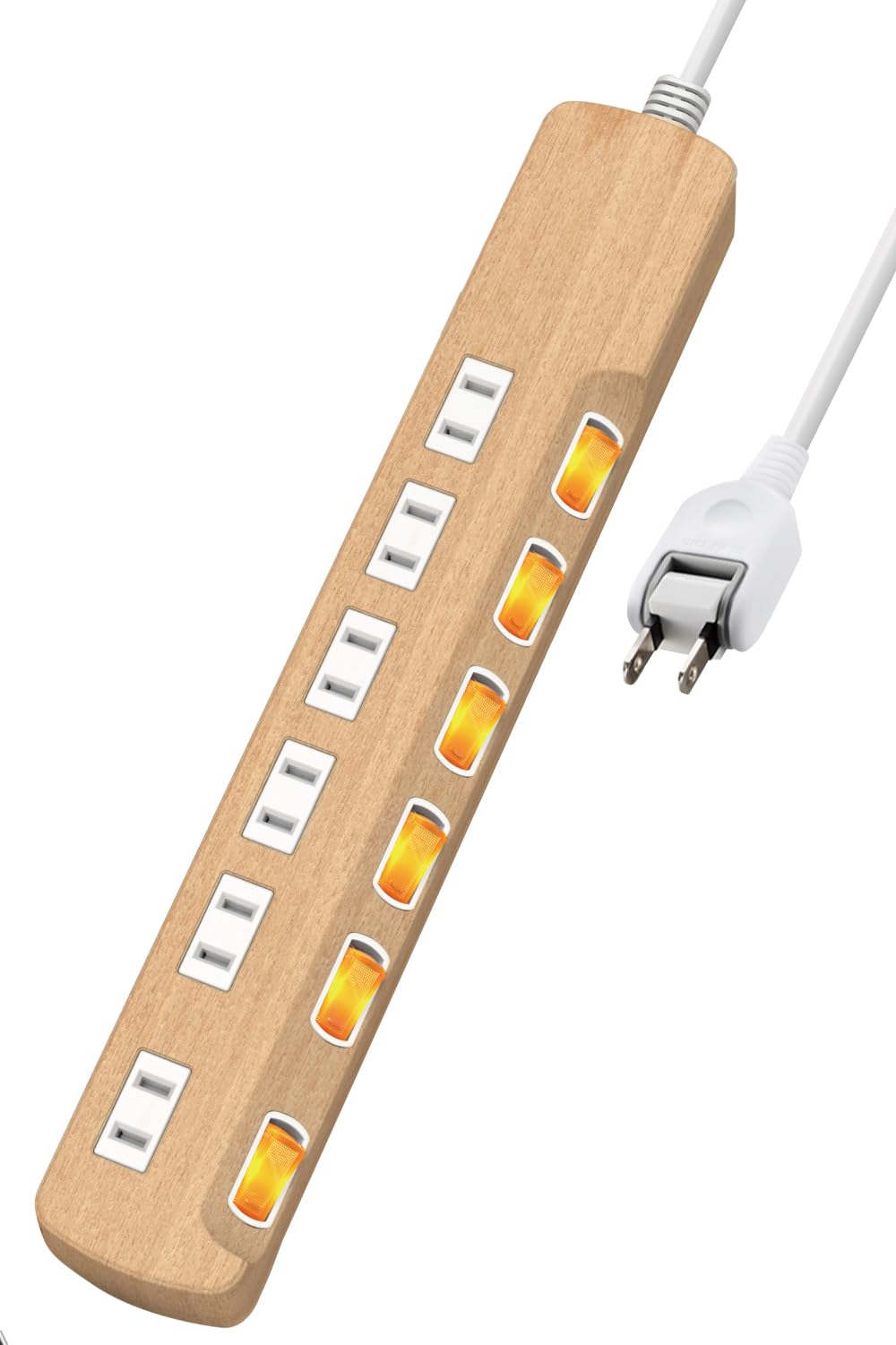 エレコム 電源タップ 木目調 1mの商品画像