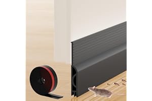 WEHUA Door Draft Stopper, 78 Inches Door Sweep for Bottom of Door, Premium Silicone Door Gap Filler Bottom, Weather Stripping Door Seal for Interior, Exterior Doors, Under Door Draft Blocker Noise