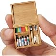 Box Doccia In Miniatura Scala 1:12 Odoria - Arredamento In Legno Per Casa Delle Bambole, 9,5x6,5x16 Cm