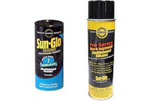 Sun-Glo Silicone Shuffleboard Spray (12 oz.) & Super-Glide Shuffleboard Powder Wax (16 oz.) Combo