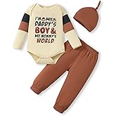 NZRVAWS Baby Boy Clothes Preemie Infant Boy Bear Outfits Jumpsuit Bodysuit Letter Print Romper