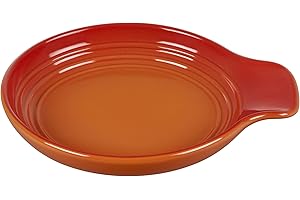 Le Creuset Signature Stoneware Spoon Rest, 6 Inches, Flame