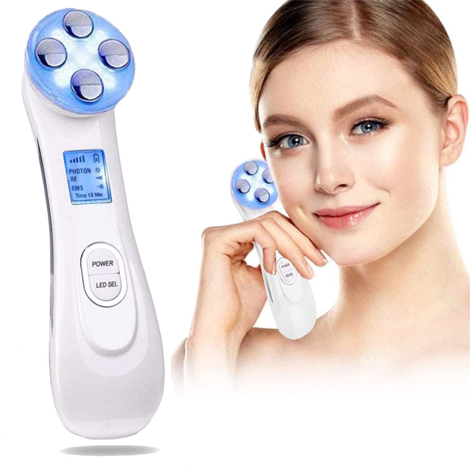Facial Lifting Machine,LED Light Therapy Wrinkle Remover Skin Tightening Anti Aging Skin Rejuvenation,Face Massager For Skin Care Facial Cleaner