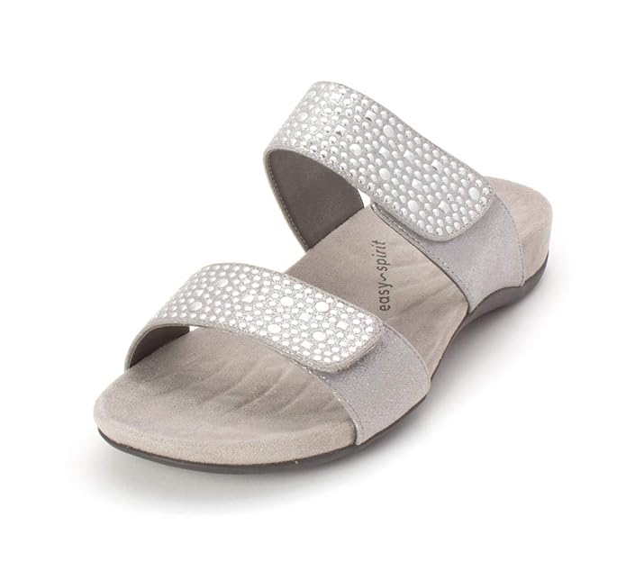easy spirit silver flats
