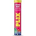 PLIX Glowy Skin 500mg Glutathione Supplement with Hyaluronic Acid, Vitamin C, E & Berries | 15 Effervescent Tablets, Strawberry Flavor