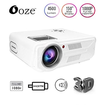 Ooze Multi Media 1080p Projector 4500 Lumens for Home Cinema