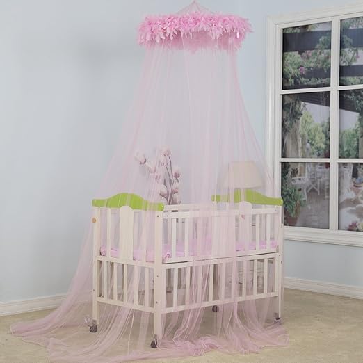 pink princess crib