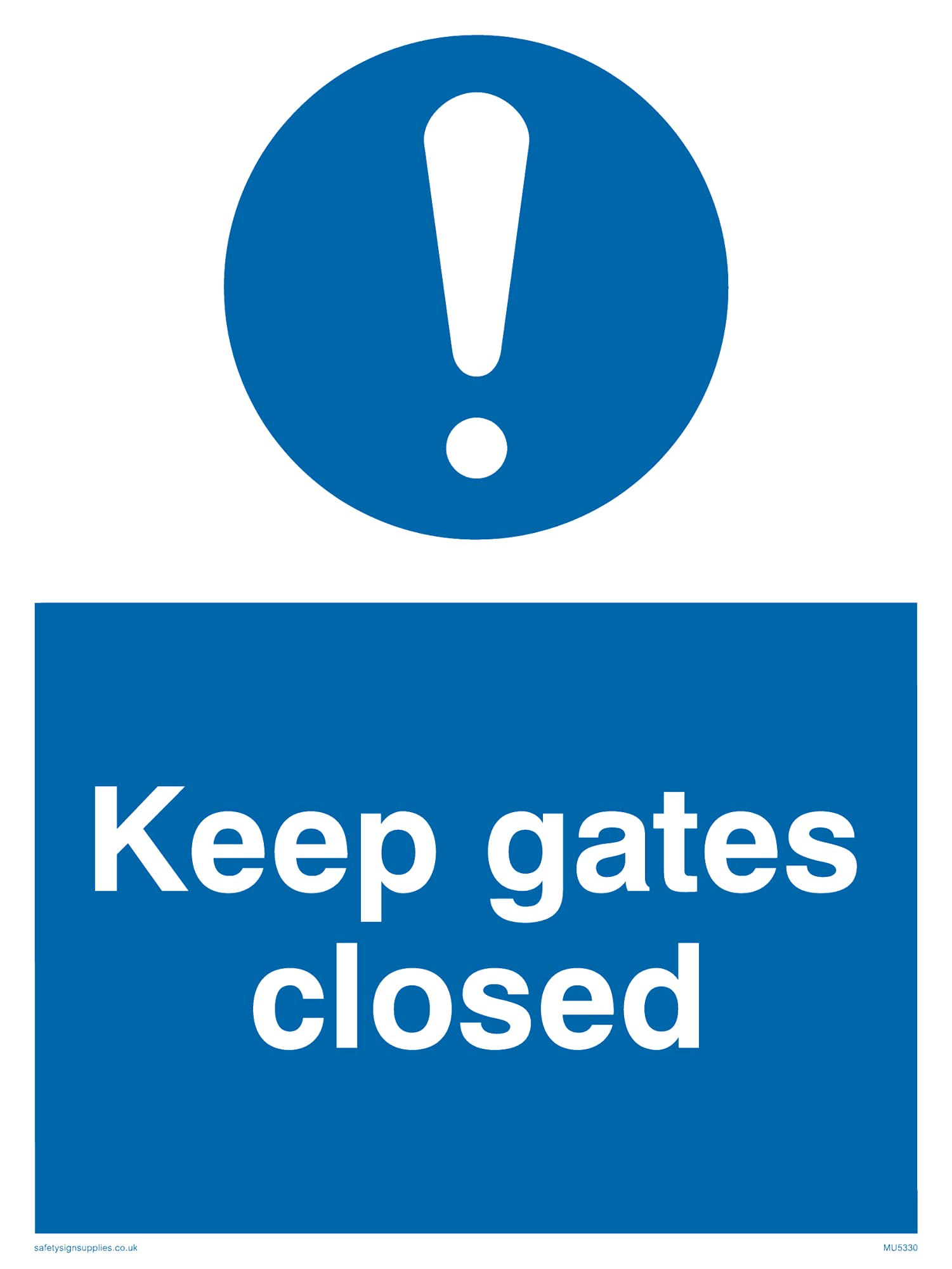 Pack of five - Keep Gates Closed Sign - 150x200mm - A5P