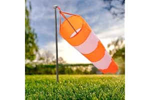 Wind Sock, Wind Socks for Outside Heavy Duty Outdoor Aviation Flag Windsock Wind Direction Indicator Measurement Sock Bag wit