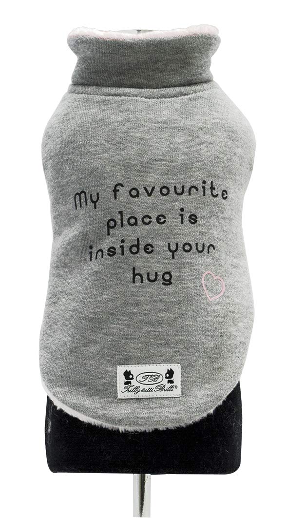 Trilly Tutti Brilli Oriane Sweatshirt with Plush interior And Thermal Vinyl Application, Pink, 2X-Small