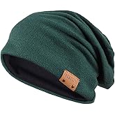 FORBUSITE Mens Slouchy Long Beanie Knit Cap for Summer Winter, Oversize